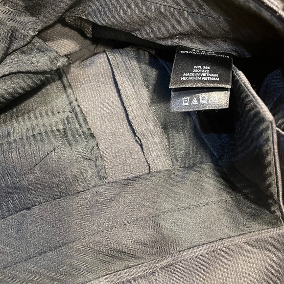 Kenneth Cole Reaction Mens Office Straight Fit Dress Pants Trousers Charcoal 34 - Picture 5 of 10